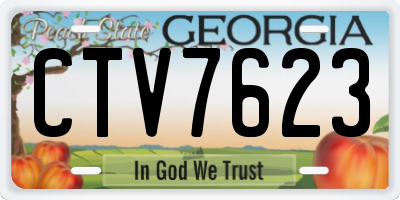 GA license plate CTV7623