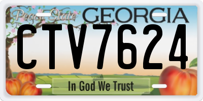 GA license plate CTV7624