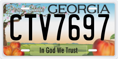 GA license plate CTV7697