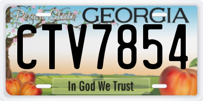 GA license plate CTV7854