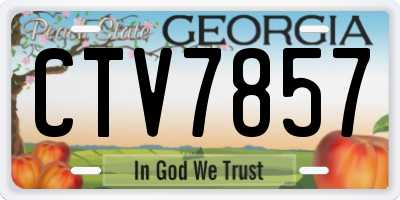 GA license plate CTV7857