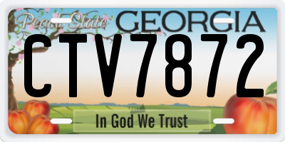 GA license plate CTV7872