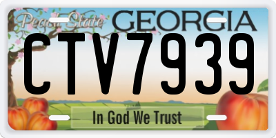 GA license plate CTV7939