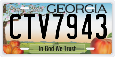 GA license plate CTV7943