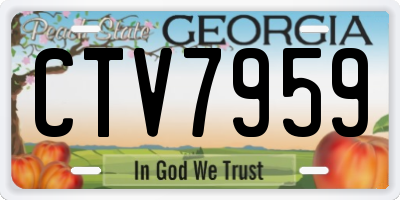 GA license plate CTV7959