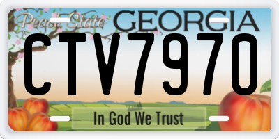 GA license plate CTV7970