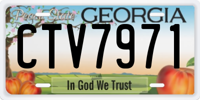 GA license plate CTV7971