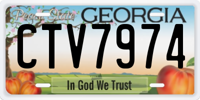GA license plate CTV7974