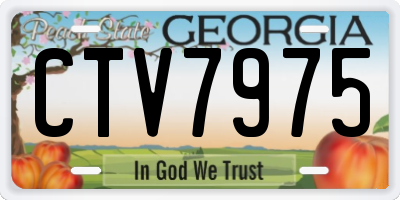 GA license plate CTV7975