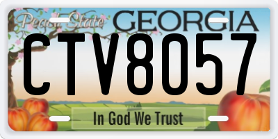 GA license plate CTV8057