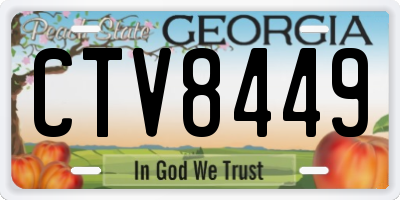 GA license plate CTV8449
