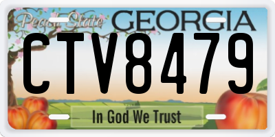 GA license plate CTV8479