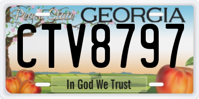 GA license plate CTV8797