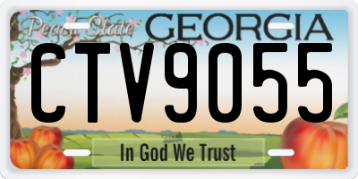 GA license plate CTV9055