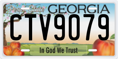 GA license plate CTV9079