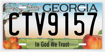 GA license plate CTV9157