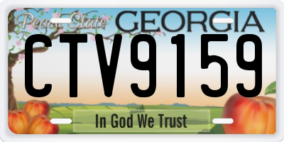 GA license plate CTV9159