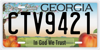 GA license plate CTV9421