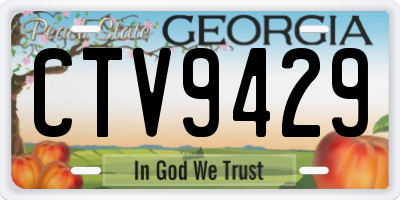 GA license plate CTV9429