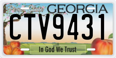 GA license plate CTV9431