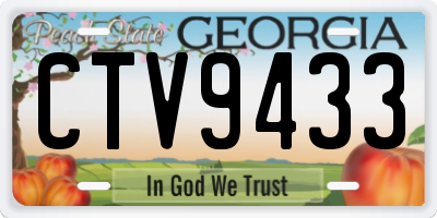 GA license plate CTV9433