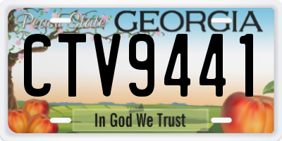 GA license plate CTV9441