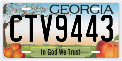 GA license plate CTV9443