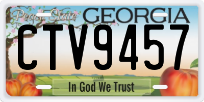 GA license plate CTV9457