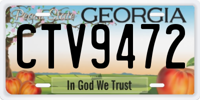 GA license plate CTV9472