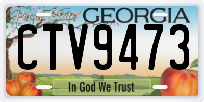 GA license plate CTV9473
