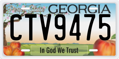 GA license plate CTV9475