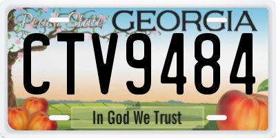 GA license plate CTV9484