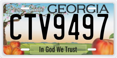GA license plate CTV9497