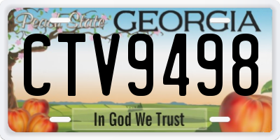 GA license plate CTV9498