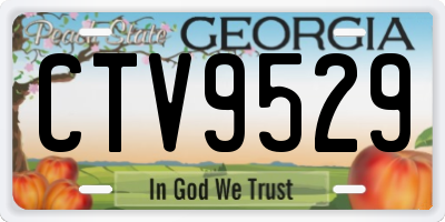 GA license plate CTV9529