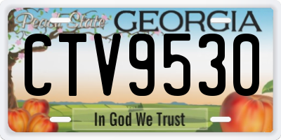 GA license plate CTV9530