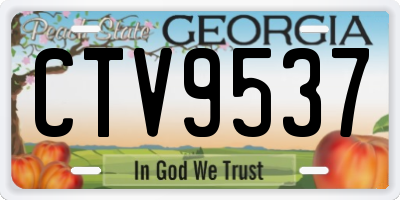 GA license plate CTV9537
