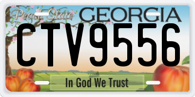 GA license plate CTV9556