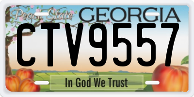 GA license plate CTV9557