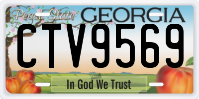 GA license plate CTV9569
