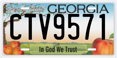 GA license plate CTV9571