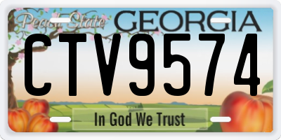 GA license plate CTV9574