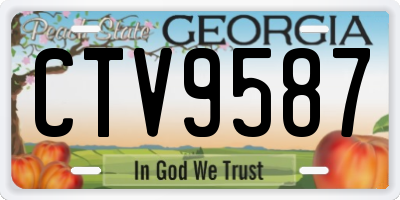 GA license plate CTV9587