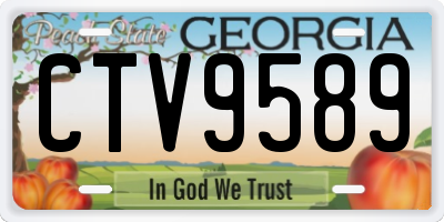 GA license plate CTV9589
