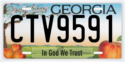 GA license plate CTV9591