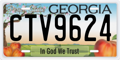 GA license plate CTV9624
