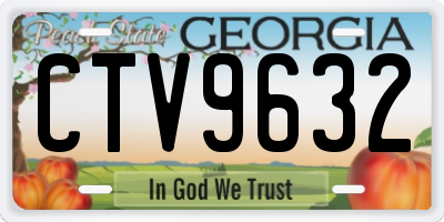 GA license plate CTV9632