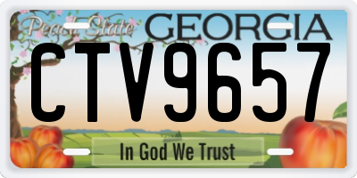 GA license plate CTV9657