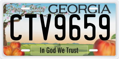 GA license plate CTV9659