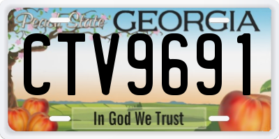 GA license plate CTV9691